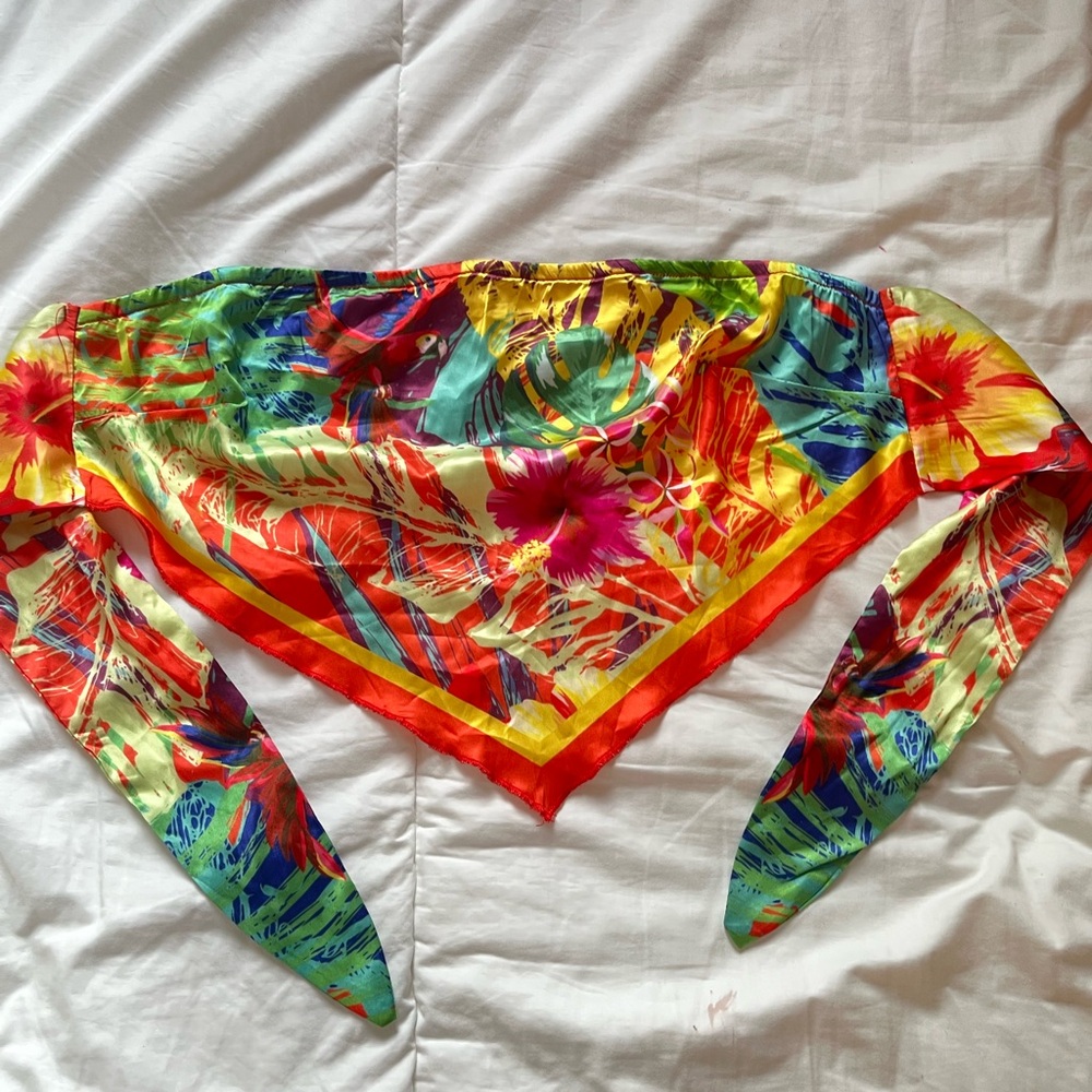 SHEIN Multicolor Floral Scarf